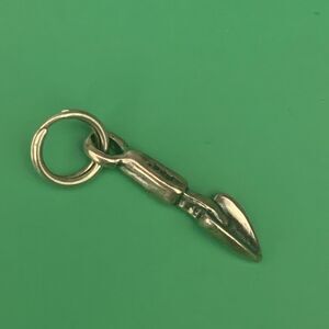.925 Garden Hand Shovel Sterling Silver Jewelry Charm #garden tools
